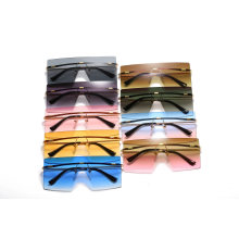 2020 No MOQ Oversized One Piece Metal Fashion Sunglasses